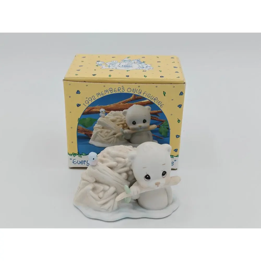 Enesco Every Mans House Is His Castle Figurine BC921 1992 Vintage Porcelain Gift